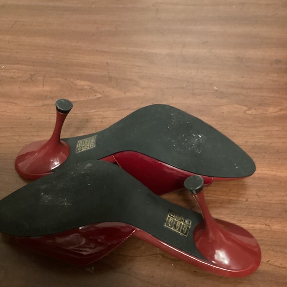 JEFFREY CAMPBELL KITTY HEEL SLIP ON SANDALS - Picture 12 of 13